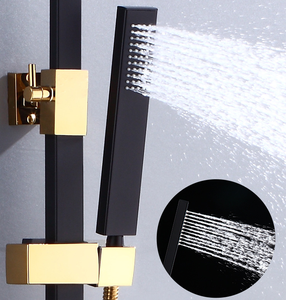 Ensemble de douche mural pour salle de bain avec pommeau de pluie en métal, vente en gros - Product Image 4
