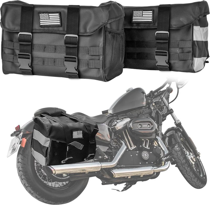 1 Pair HOZAN Motorcycle Saddle Bags