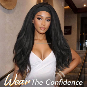 JAMBALAYA Perruque synthétique à bandeau, <span class=keywords><strong>cheveux</strong></span> afro raides et crépus noirs, 24-26 pouces, résistante à la chaleur, pour femmes noires - Product Image 2