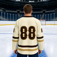 Jersey Hoki Kustom Logo Grosir Berkualitas Tinggi, Seragam Hoki Roller Pria, Jersey Hoki Sublimasi Pewarna untuk Pemain Hoki