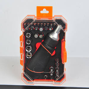 Lixin Tools – Kit d'outils à main pour la maison, 32 pièces, avec embouts à cliquet 1/4 po, jeu de douilles et embouts de tournevis en acier au chrome-vanadium - Product Image 2