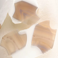 Planche de Gua Sha en agate naturelle et en cristal de cornaline, outil de massage facial et du cou pour les soins de la peau, la beauté et la santé