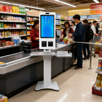Kiosco Inteligente Inalámbrico con Pantalla Táctil de 21.5'', 23.8'', 27'' y 32'' para Pagos Automatizados en Entornos de Alto Tráfico