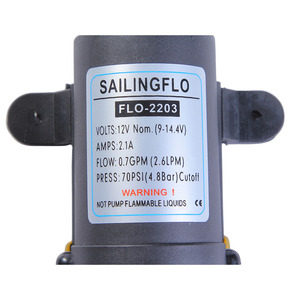 SAILINGFLO FLO-2203-1 <span class=keywords><strong>12v</strong></span> 3.1LPM 70psi dc mini <span class=keywords><strong>bomba</strong></span> <span class=keywords><strong>de</strong></span> diafragma <span class=keywords><strong>de</strong></span> <span class=keywords><strong>agua</strong></span> - Product Image 3