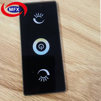 Panneau de protection en verre trempé Gorilla Glass avec logo dégradé par sérigraphie électronique et électrolyse