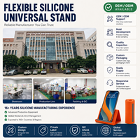 Support de téléphone portable, tablette et ordinateur portable en silicone flexible, pliable, antidérapant, avec logo personnalisé, pour une meilleure dissipation de la chaleur