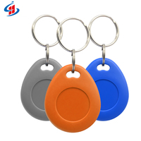 Étiquette réinscriptible de porte-clés d'ABS de l'identification RFID de 125Khz T5577 pour l'entrée de porte