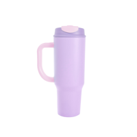Gobelet isotherme en acier inoxydable de 40 oz avec poignée, anti-fuite, compatible porte-gobelet de voiture, personnalisable avec logo, vente en gros, OEM