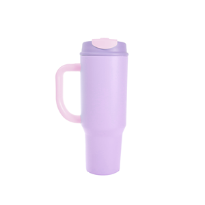 Vaso Térmico Personalizado de 40oz con Asa y Popote, Doble Pared de Acero Inoxidable, Apto para Portavasos de Coche, Taza de Viaje - Product Image 2
