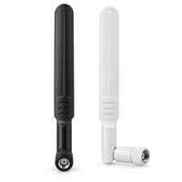Antenne WiFi pliable double bande 6dBi 2,4 GHz 5,8 GHz SMA Mâle RP-SMA Mâle Noir Blanc pour Routeur Passerelle