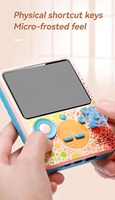 Console de jeu rétro G6 Écran LCD de 3,5 pouces Console de jeu classique portable 666 jeux Machine de jeu portable Sortie TV Prise en charge de 2 joueurs pour enfants