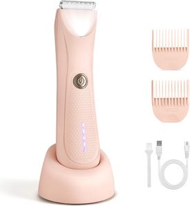 Afeitadoras Eléctricas Inalámbricas para Mujer, Recargables, Indoloras, Recortadora de Vello Corporal, Afeitadora Impermeable IPX7 para Cara/Axilas - Product Image 1