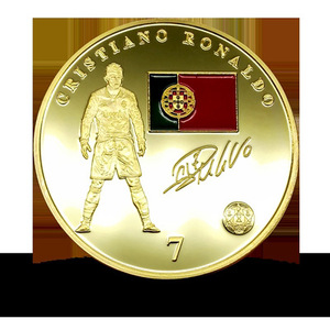 Monete Commemorative del Calciatore <span class=keywords><strong>Cristiano</strong></span> <span class=keywords><strong>Ronaldo</strong></span>, Stella del Calcio Portoghese - Product Image 2