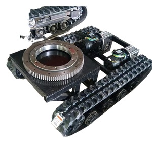 <b>Mini</b> Excavator Track Chassis 10 Track Robot Base With Motor For <b>Robotics</b> Short Turning Radius - Product Image 5