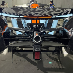 Statue en verre trempé de qualité muséale, F1, bleue, moderne, sur le thème de la voiture de course, avec livery personnalisée Gulf et l'édition GP de Monaco 2021 - Product Image 4