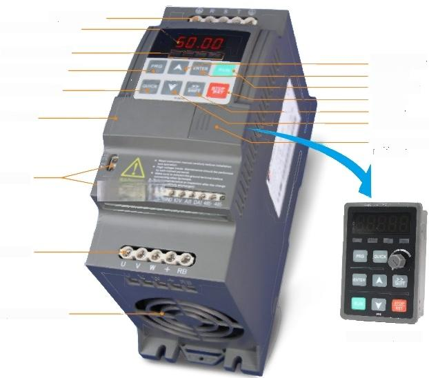 Mini Off-Grid Hybrid Solar Inverter 1KW DC AC New Technology 5.5KW 7.5KW 7.5HP 10HP Inverter Battery Variable Frequency Drivers · image 3