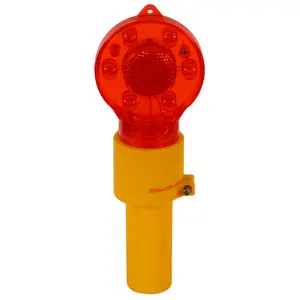 Di động cầm tay pin loại chướng ngại vật Beacon Strobe cảnh báo đèn giao thông Cone LED Đèn an toàn