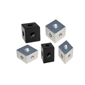 Aluminum <b>Square</b> Connector M6 M5 M4 <b>Adjustable</b> Height Camping Gear Outdoor Furniture Accessory - Product Image 2