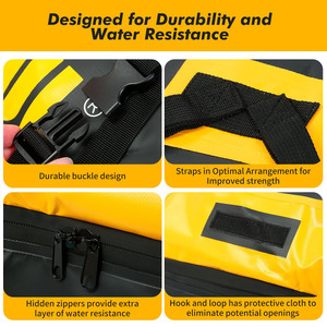 Échantillon gratuit : Sac de toit de voiture imperméable pour SUV, porte-bagages de toit de voiture, sac de toit de voiture, sangles renforcées - Product Image 4