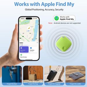 Traceurs Air Tracker compatibles avec <span class=keywords><strong>Apple</strong></span> Find My (iOS uniquement) – Localisateur de clés à batterie remplaçable avec cordon – Suivi mondial - Product Image 2