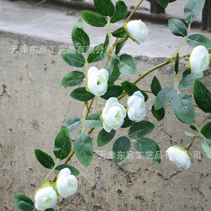 Vigne artificielle Dongchen Crafts en forme de bourgeons de thé, 100cm-200cm, fleur en soie, décoration de mariage, accessoires de photographie en extérieur, décoration intérieure - Product Image 4