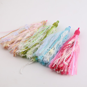Cadena para Teléfono Móvil con Borlas de Algodón Estilo Chino, Cinta de Borlas de Felpa, Accesorios de Joyería Hechos a Mano para Bolsos - Product Image 1