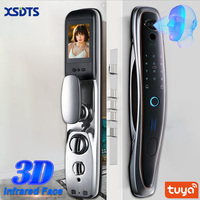 3D Распознавание лиц замок безопасности цифровой умный дверной замок с Tuya Smart Life пароль отпечатков пальцев ключ-карта разблокировки