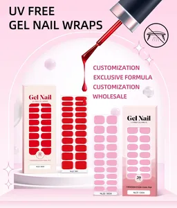 Esmaltes de Uñas en Gel de Calidad Profesional, Resistentes al Agua, Sin Necesidad de Lámpara UV, Secado Rápido, con Brillo, 20 Tiras, Diseño Ojo de Gato, Gel Natural Curado - Product Image 6