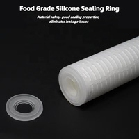 10/20 pouces 5μm pp plissé déionisation rechargeable sédiments Ro cartouche de filtre à eau à haut débit de purificateur d'eau