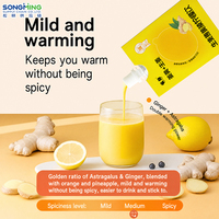 Jus concentré de gingembre jaune, boisson au citron, curcuma et cannelle pour réchauffer l'estomac, marque Songming, 100 ml, durée de conservation de 365 jours