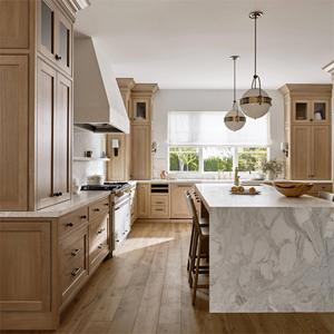 Armadietti da <span class=keywords><strong>cucina</strong></span> in rovere massello <span class=keywords><strong>Vintage</strong></span> tradizionale artigianato in melamina carcassa isola lavello per interni classici - Product Image 2