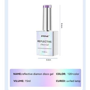 JTING - Juego de 12 Esmaltes de Uñas en Gel Reflectantes de 132 Colores, Diseño de Logotipo de Marca Personalizado, Muestra Gratuita, Suministros para Uñas OEM - Product Image 6