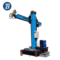 Manipulateur de soudage automatique à colonne pour tuyaux et réservoirs, équipement de soudage avec base rotative motorisée