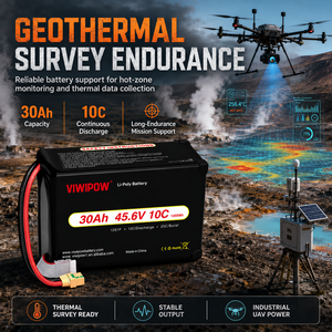 Batterie semi-solide VIWIPOW en stock 30000mAh 45.6V 12S haute tension pour drone UAV rechargeable - Product Image 3