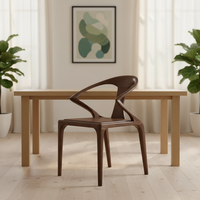 Chaise de salle à manger en bois massif personnalisable, vente en gros d'usine, chaise simple de luxe pour la maison avec dossier et coussin moelleux