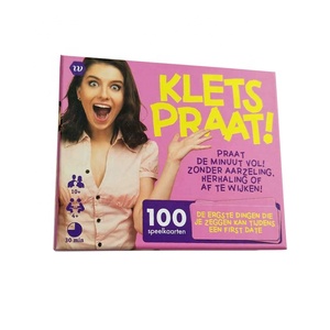 <span class=keywords><strong>Jeu</strong></span> <span class=keywords><strong>de</strong></span> cartes en papier personnalisé imprimé sur mesure, fourniture directe du fabricant JP078, pour enfants, <span class=keywords><strong>jeu</strong></span> <span class=keywords><strong>de</strong></span> société Klets, langue néerlandaise, usage familial, 54-56 cartes - Product Image 2