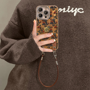 Funda de Teléfono de Piel de Oveja de Primera <span class=keywords><strong>Calidad</strong></span> con Diseño de Pintura al Óleo, con Cordón, Suave al Tacto, Antigolpes, Venta al Por Mayor de Fábrica - Product Image 3