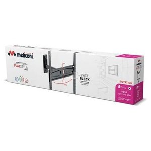ขายึดจอทีวีติดผนัง (35 กก.) VESA 400 x 400 FLATSTYLE Fr 400 Rotation สีดำ 580468 - Product Image 1