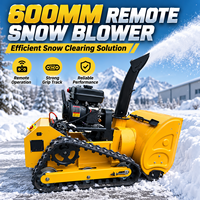 Souffleuse à neige chenillée tout-terrain télécommandée 800 mm, robuste, pour déneigement agricole, prix usine