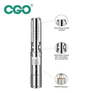 Pompe à <span class=keywords><strong>eau</strong></span> solaire immergée pour puits profond Cgo, diamètre 4 pouces, 4000 <span class=keywords><strong>watts</strong></span>, 5 CV, AC/DC - Product Image 2