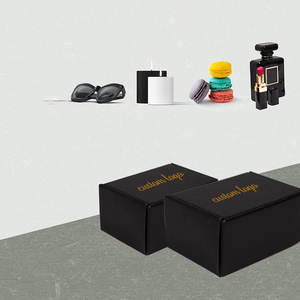 Mới nhất quần áo karton carton emballage hộp sóng Matt bao bì màu đen hộp bưu phẩm tùy chỉnh vận chuyển hộp với logo bao bì - Product Image 6