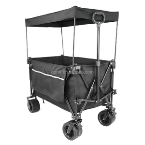 Chariot pliant à baldaquin amovible-Chariot robuste avec <span class=keywords><strong>lit</strong></span> surdimensionné et pli compact - Product Image 5