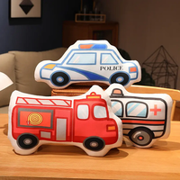 Enfants en peluche jouet camion de pompiers peluche peluche trucs personnalisés voiture en peluche bus en peluche jouet pour enfants cadeau taille personnalisée couleur logo