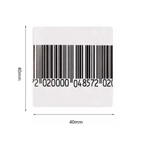 Mỹ phẩm chống trộm 4*4 EAS nhãn 8.2MHz RF nhãn mềm EAS chống trộm Stick nhãn EAS mềm mã vạch Sticker tag