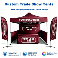 Tente de salon pliable en tissu Oxford 420D avec structure en aluminium, design personnalisé, imperméable, coupe-vent, pour intérieur et extérieur, gazebo carré