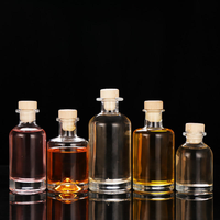 Bouteilles de vin et de liqueur vides de 100 ml, 200 ml, 250 ml, 300 ml, 375 ml, 500 ml, petites bouteilles en verre pour vin de fruits avec bouchon en bois pour rhum, whisky