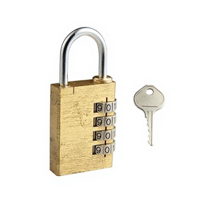 <span class=keywords><strong>Cadenas</strong></span> à combinaison numérique MK711 4 chiffres en laiton <span class=keywords><strong>avec</strong></span> clé maîtresse - Product Image 1