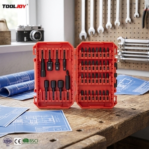 Vente en gros usine : Kit de 41 pièces d'embouts de tournevis magnétiques et de douilles en acier S2 pour perceuse à percussion, avec boîte en plastique, OEM - Product Image 1
