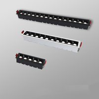 Boyid Luminaire LED encastré moderne en aluminium, grille linéaire, anti-éblouissement, bord étroit, CRI 90 élevé, angle de faisceau 24°, blanc neutre 4100K