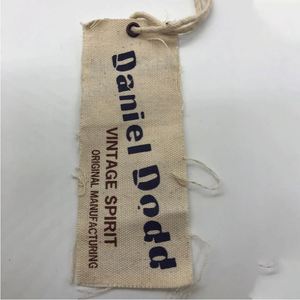 New Custom-made hang <b>Tags</b> Clothing Eco Canvas With Clothing <b>Tag</b> Design and Production for Jeans - Product Image 1